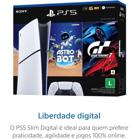 PlayStation®5 Slim Digital -Pacote ASTRO BOT e Gran Turismo 7