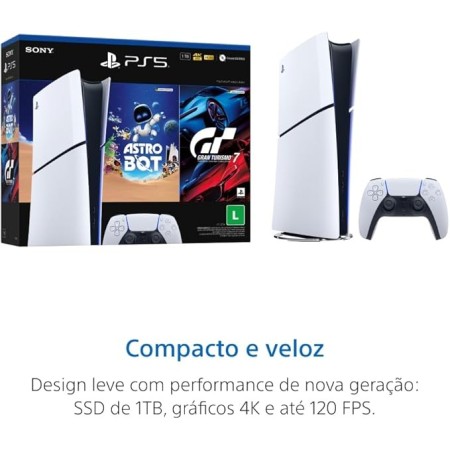 PlayStation®5 Slim Digital -Pacote ASTRO BOT e Gran Turismo 7