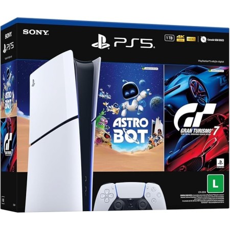 PlayStation®5 Slim Digital -Pacote ASTRO BOT e Gran Turismo 7