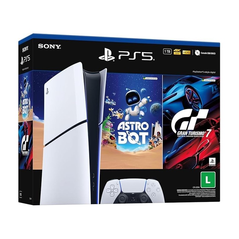 PlayStation®5 Slim Digital -Pacote ASTRO BOT e Gran Turismo 7