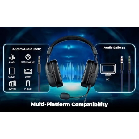 Havit Fone de Ouvido Headset Gamer HV-H2002d Back Com Fio e Sem Fio