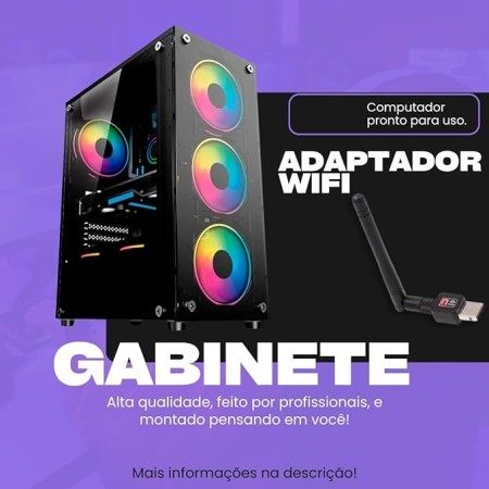 Pc Gamer Cpu Intel Core I5 Ssd 240gb Memoria 16gb Placa Vídeo 4gb