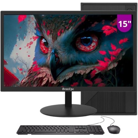 Computador Completo Intel Core I3 4gb Hd 500gb com Monitor 15'' Windows 10 Trial - BESTBOY