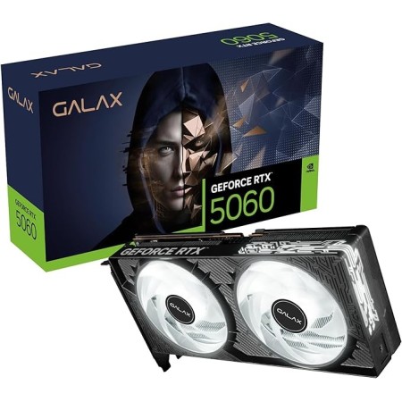 PLACA DE VIDEO NV RTX5060 8GB BLACK GF 1-CLICK OC 128BITS GDDR7 GALAX 56NSN8MDDCOC