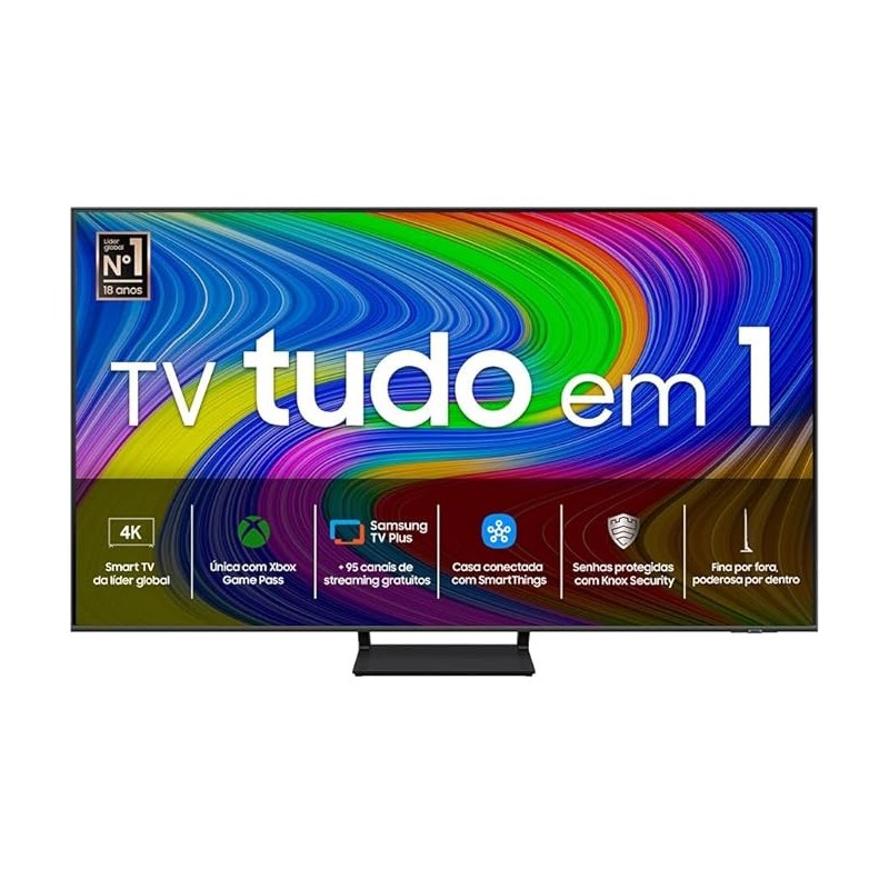 Samsung Smart TV 65" QLED 4K 65Q65D - Tecnologia de Pontos Quânticos, Design AirSlim