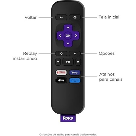 Roku Express 4K | Dispositivo de streaming para TV HD/4K/HDR compatível com Alexa, Siri e Google